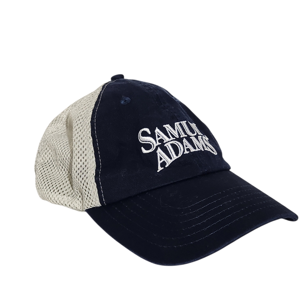 Samuel Adams Navy Logo Trucker Hat Adjustable